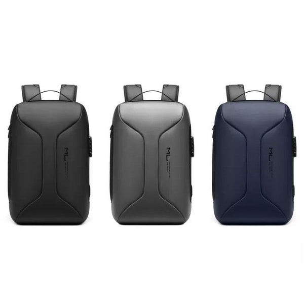 Large Capacity Waterproof Laptop Backpack With Usb Port For Business Travel Light Grey Laptop Cases & Bags