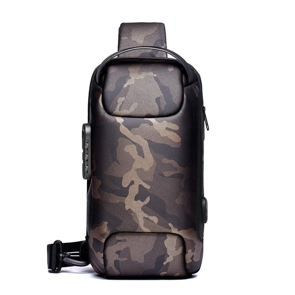 1 Sets Of Men Anti Theft Oxford Cloth Chest Bag Camouflage Crossbody Backpack Bags