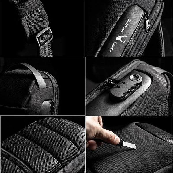 1 Sets Of Men Anti Theft Oxford Cloth Chest Bag Camouflage Crossbody Backpack Bags