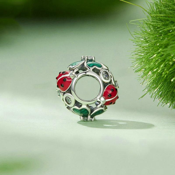 925 Sterling Silver Ladybug Clover Diy Beads Charms & Pendants