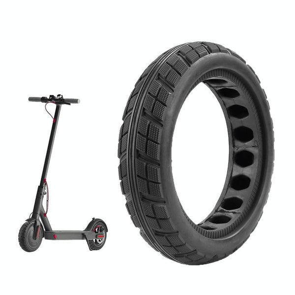 8.5 X 2.0 Inch Honeycomb Solid Tire For Xiaomi M365 Scooter Inflatable Rubber Explosion Proof Black Accessories