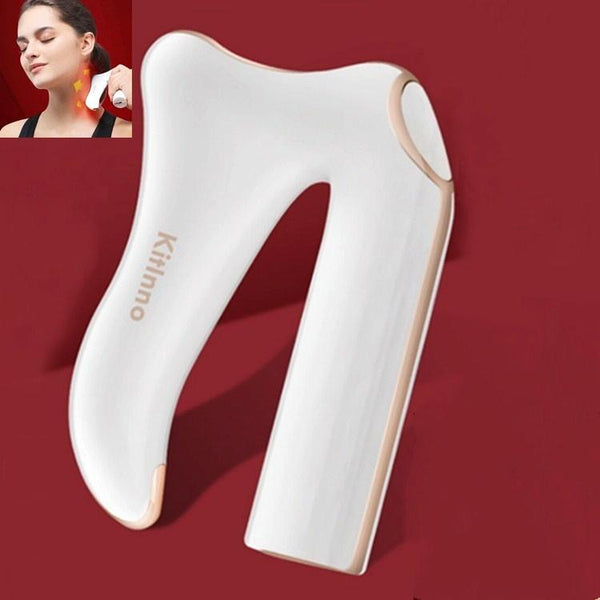 Electric Cervical Spine Massage Knife White Massagers