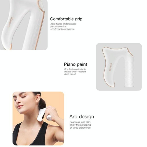 Electric Cervical Spine Massage Knife White Massagers