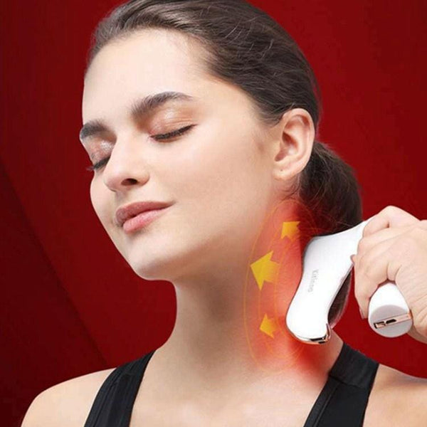 Electric Cervical Spine Massage Knife White Massagers