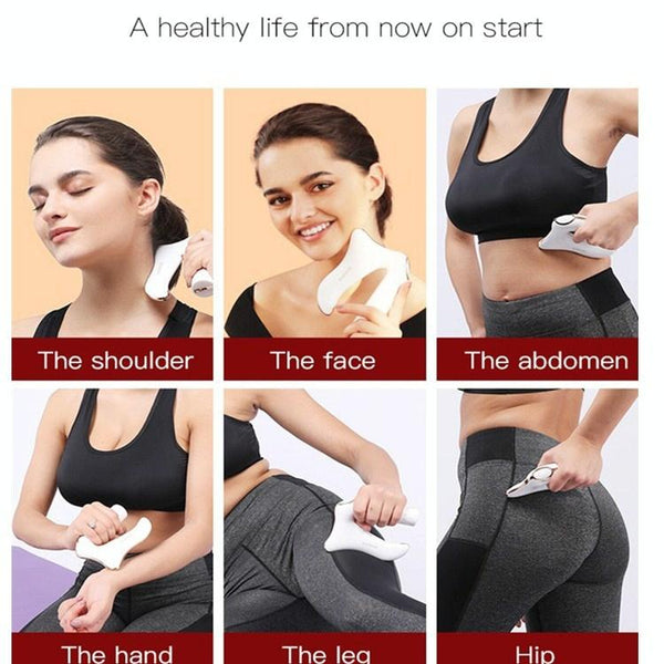 Electric Cervical Spine Massage Knife White Massagers