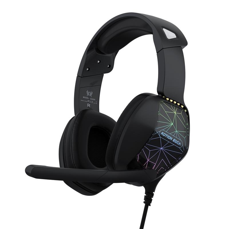 2.1M Gaming Headset With Mic Kotion Each G6000 Black Headsets