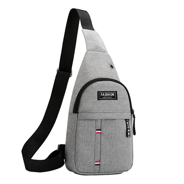 Canvas Crossbody Chest Bag For Men Black Bags