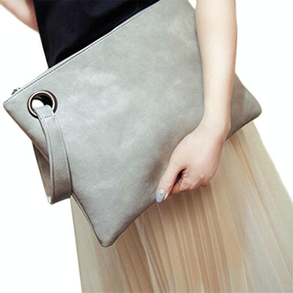 Stylish Retro Envelope Clutch Bag Large Capacity Black Women's Bags & Handbags