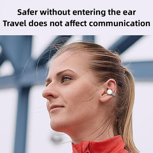 Wireless Single Ear Clip On Bluetooth Earphone M S8 Black Earbuds