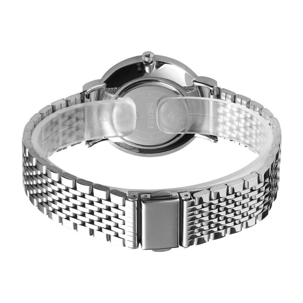 Light & Thin Waterproof Quartz Watch For Women With Steel Band Simple Stylish Watches