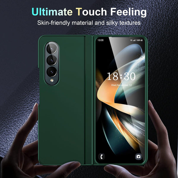 For Samsung Galaxy Z Fold4 5G Foldable Phone Case With Holder Full Coverage Black Cases Covers & Skins