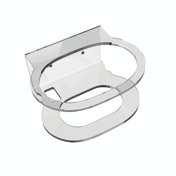 Pair Of Wall Mounts For Google Nest Audio Clear White Mounts & Holders