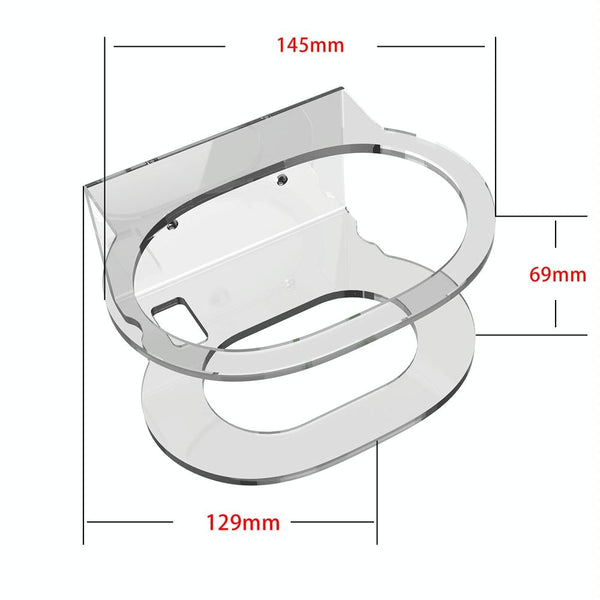 Pair Of Wall Mounts For Google Nest Audio Clear White Mounts & Holders