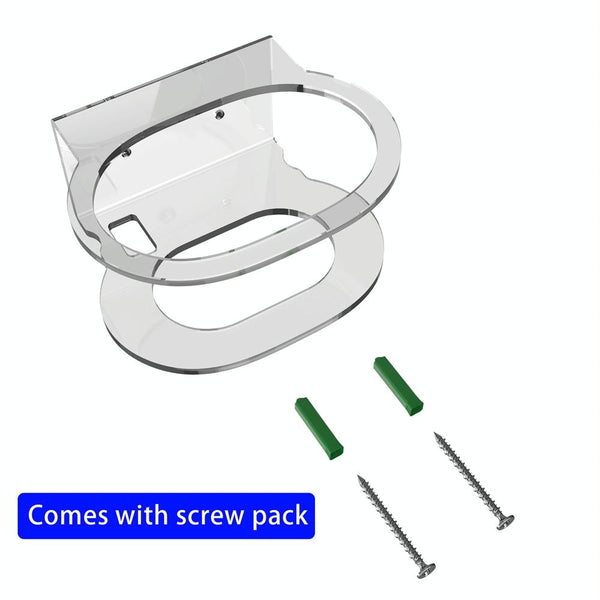 Pair Of Wall Mounts For Google Nest Audio Clear White Mounts & Holders