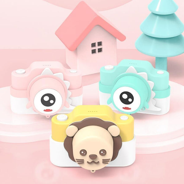 Fun Cartoon Digital Camera For Kids 24Mp Wifi Educational Toys Pink Digital Cameras