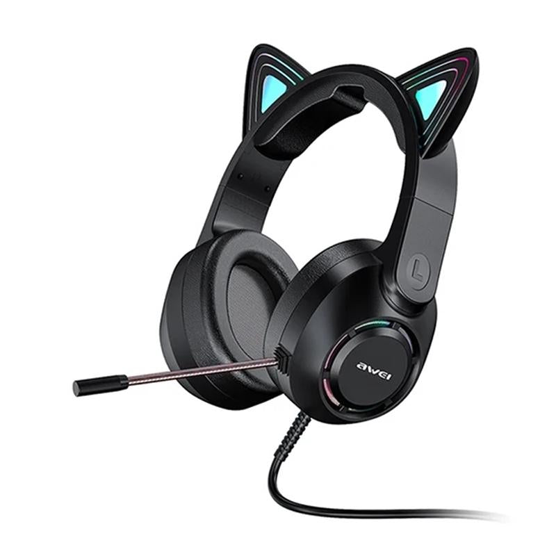 Colourful Light Wired Gaming Headset With Mic 2M Cable Black Headsets