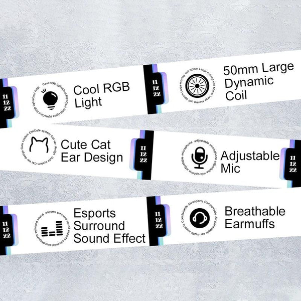 Colourful Light Wired Gaming Headset With Mic 2M Cable Black Headsets