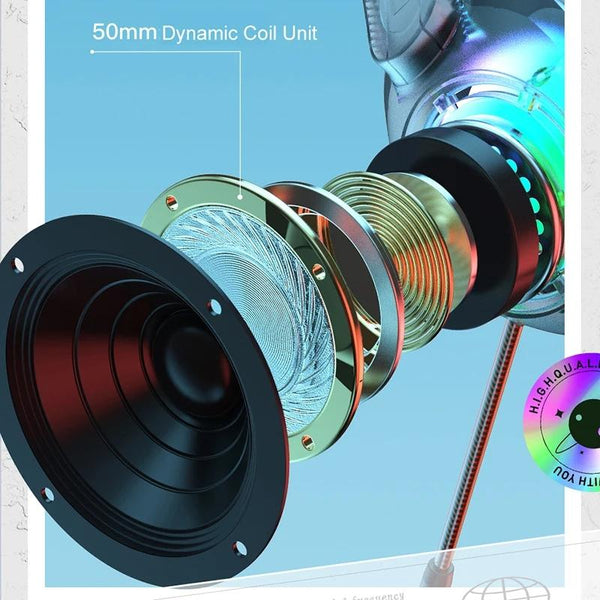 Colourful Light Wired Gaming Headset With Mic 2M Cable Black Headsets