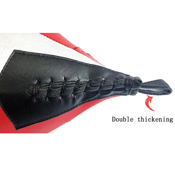 Black And White Suspended Pear Shaped Speed Ball For Boxing Red Punching Bags