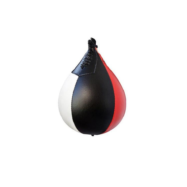 Black And White Suspended Pear Shaped Speed Ball For Boxing Red Punching Bags