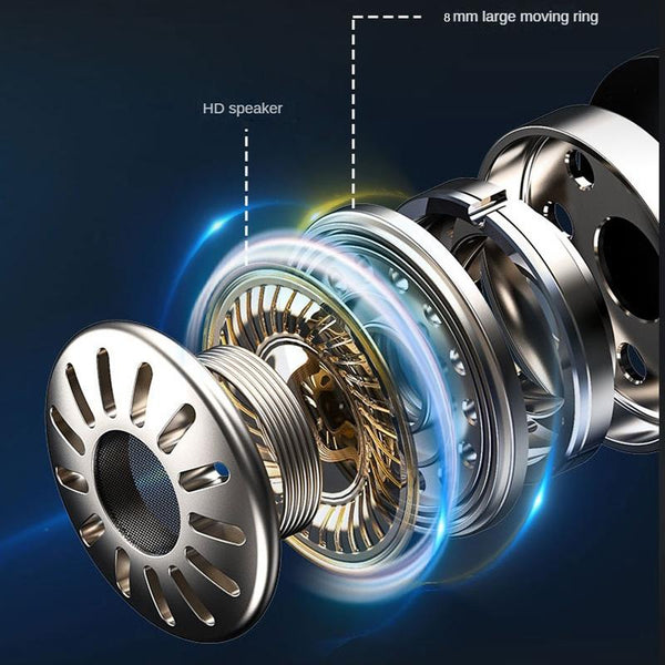 Wireless Bluetooth Earphones With Noise Reduction And Power Bank Function Black Earbuds