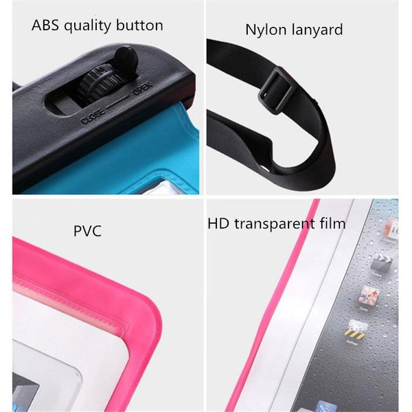Waterproof Single Shoulder Bag For Mobile Phone Small Objects Multipurpose Design White Other Mobile Accessories