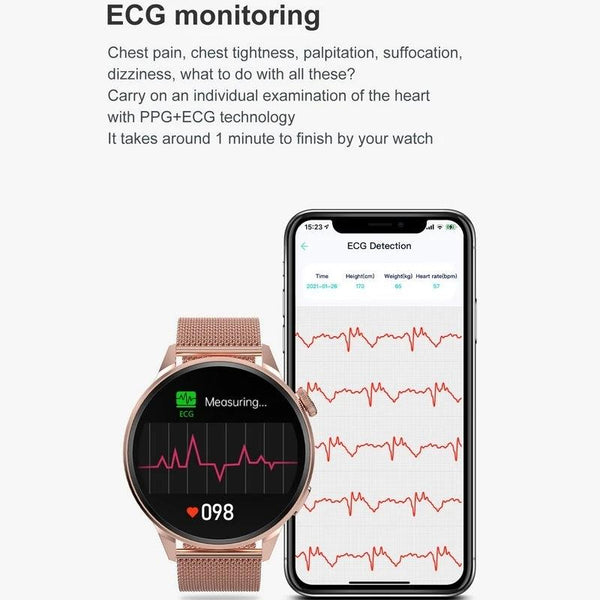 Steel Smart Watch With Colour Screen Dt4 Black Smart Watches
