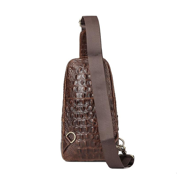 Leather Men Crossbody Bag Coffee Bags