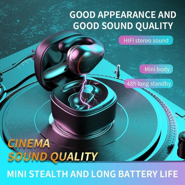 Wireless Bone Conduction Earphone With Bluetooth 5.0 Black Headphones