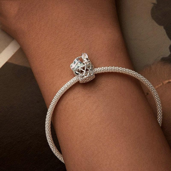 925 Sterling Silver Easter Basket Egg Rabbit Beads Charms & Pendants