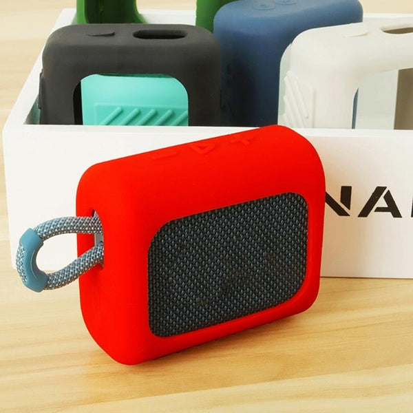 Silicone Cover For Jbl Go3with Carabiner Red Cases Covers & Skins