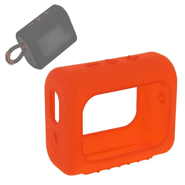 Silicone Cover For Jbl Go3with Carabiner Red Cases Covers & Skins