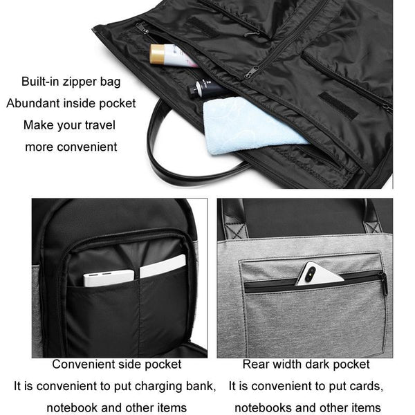 20 Inch Waterproof Foldable Travel Handbag Black Women's Bags & Handbags