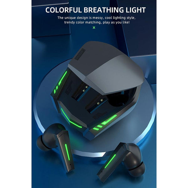 Xt80 Tws Dual Mode Bluetooth Earphones With Breathing Light And Charging Box Black Earbuds