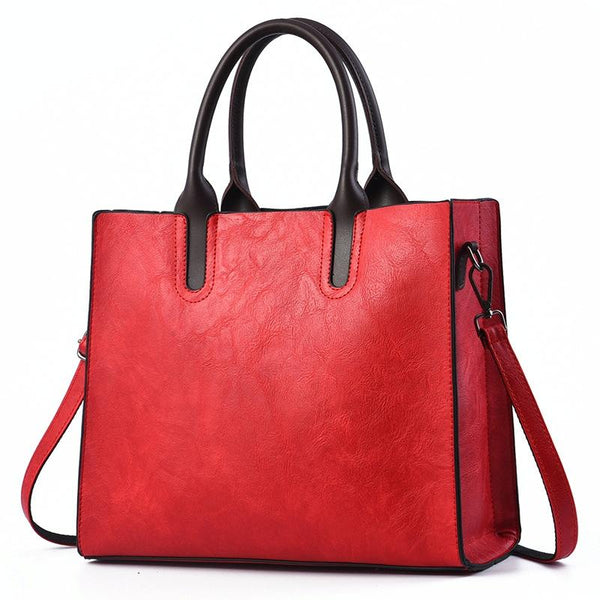 Parallel Retro Square Handbag For Commuting Vintage Style Red Women's Bags & Handbags