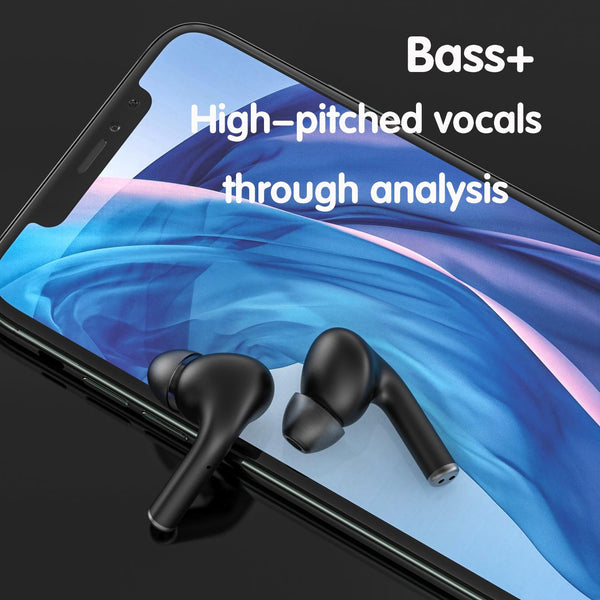 Wireless Sport Earphones With Touch Control And Mic Bluetooth 5.0 Stereo Bass Black Earbuds