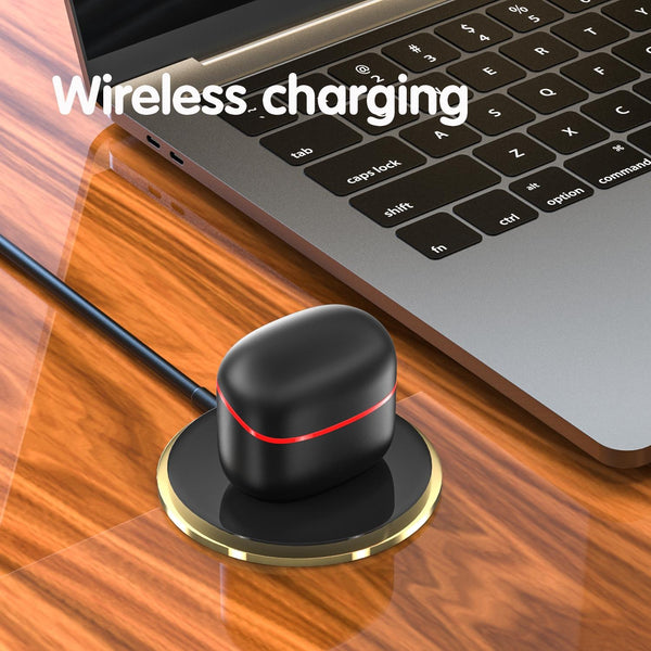 Wireless Sport Earphones With Touch Control And Mic Bluetooth 5.0 Stereo Bass Black Earbuds