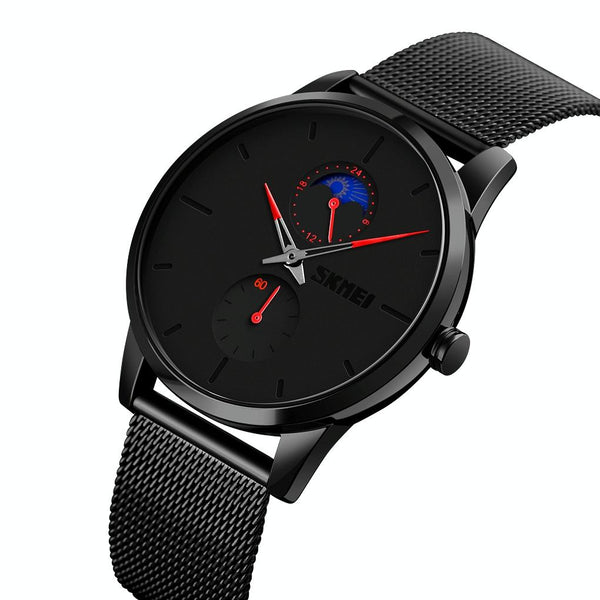 Men Simple Business Sports Watch Quartz Movement Rose Gold Watches