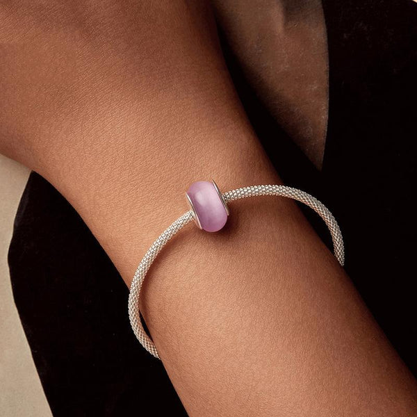 925 Sterling Silver Oxidized Love Glass Diy Beads Charms & Pendants