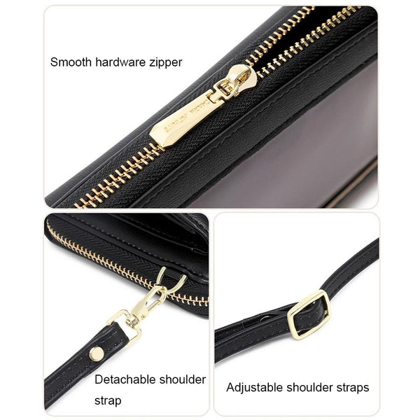 Anti Theft Rfid Cross Body Phone Bag With Touch Screen Black Other Mobile Accessories