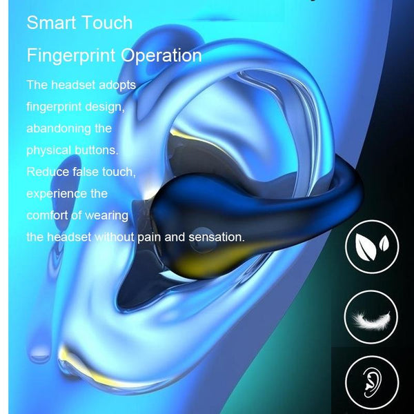 Wireless Noise Cancelling Bluetooth With Led Display White Earbuds