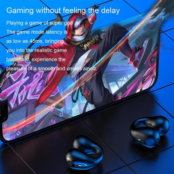 Wireless Noise Cancelling Bluetooth With Led Display White Earbuds