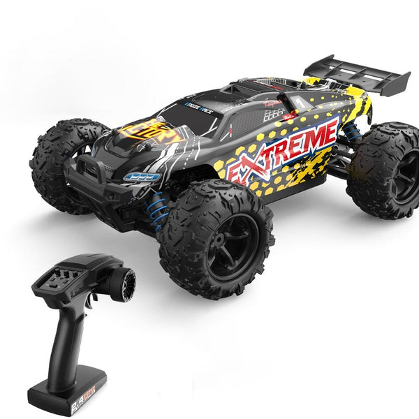 High Speed 4Wd Rc Car 1 18 Scale Yellow Rc Model Vehicles