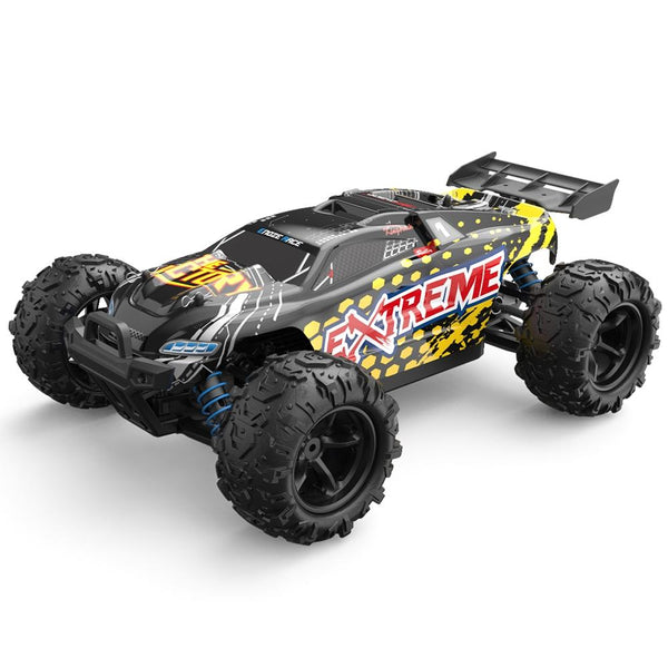 High Speed 4Wd Rc Car 1 18 Scale Yellow Rc Model Vehicles