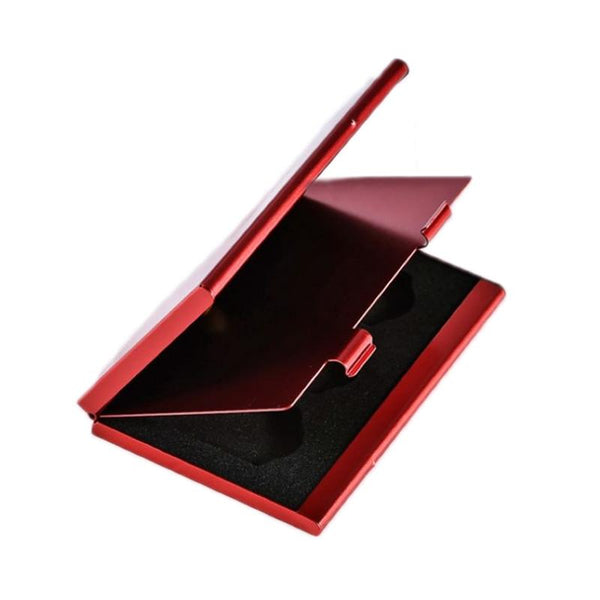 For Nintendo Switch Game Card Organizer Aluminum Red Bags Skins & Travel Cases