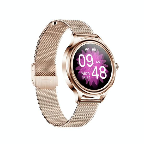 1.09 Inch Hd Color Screen Smart Watch Bluetooth Ip68 Heart Sleep Oxygen Steel Rose Gold Smart Watches
