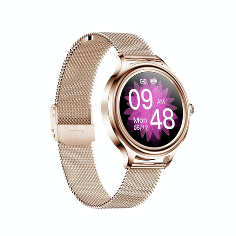 1.09 Inch Hd Color Screen Smart Watch Bluetooth Ip68 Heart Sleep Oxygen Steel Rose Gold Smart Watches
