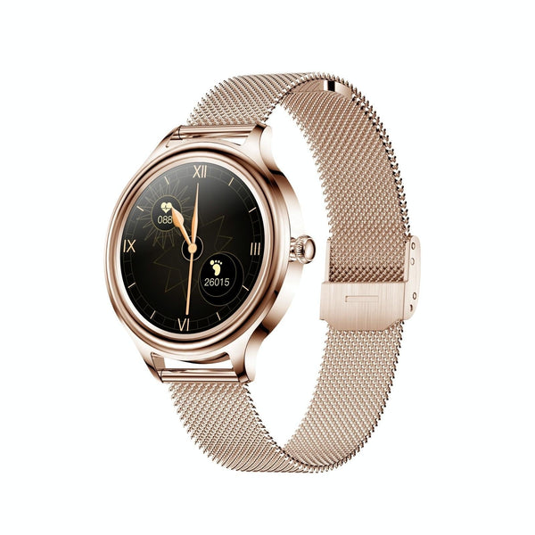 1.09 Inch Hd Color Screen Smart Watch Bluetooth Ip68 Heart Sleep Oxygen Steel Rose Gold Smart Watches