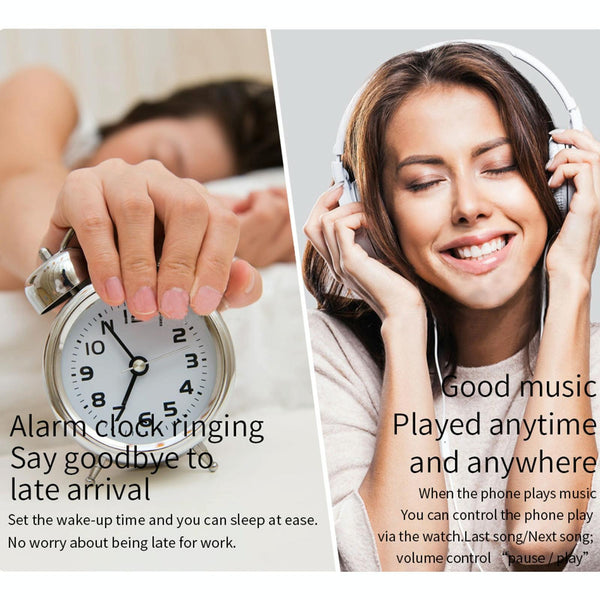 1.09 Inch Hd Color Screen Smart Watch Bluetooth Ip68 Heart Sleep Oxygen Steel Rose Gold Smart Watches