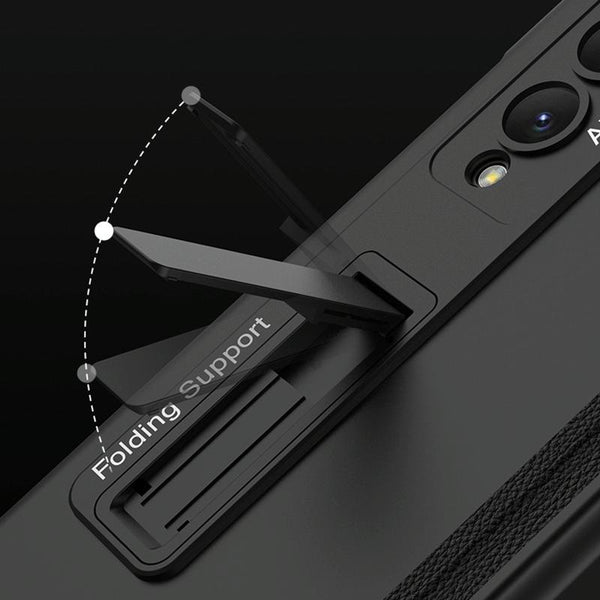 For Samsung Galaxy Z Fold4 5G Foldable Magnetic Hinged Case Black Cases Covers & Skins